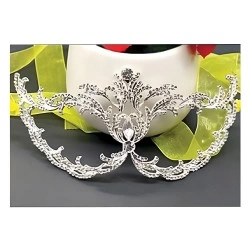 MASKARATA ΜΑΣΚΑ ΜΕΤΑΛΛΙΚΗ ΜΕ ΠΕΤΡΑΔΙΑ ΛΟΥΞ Α0461