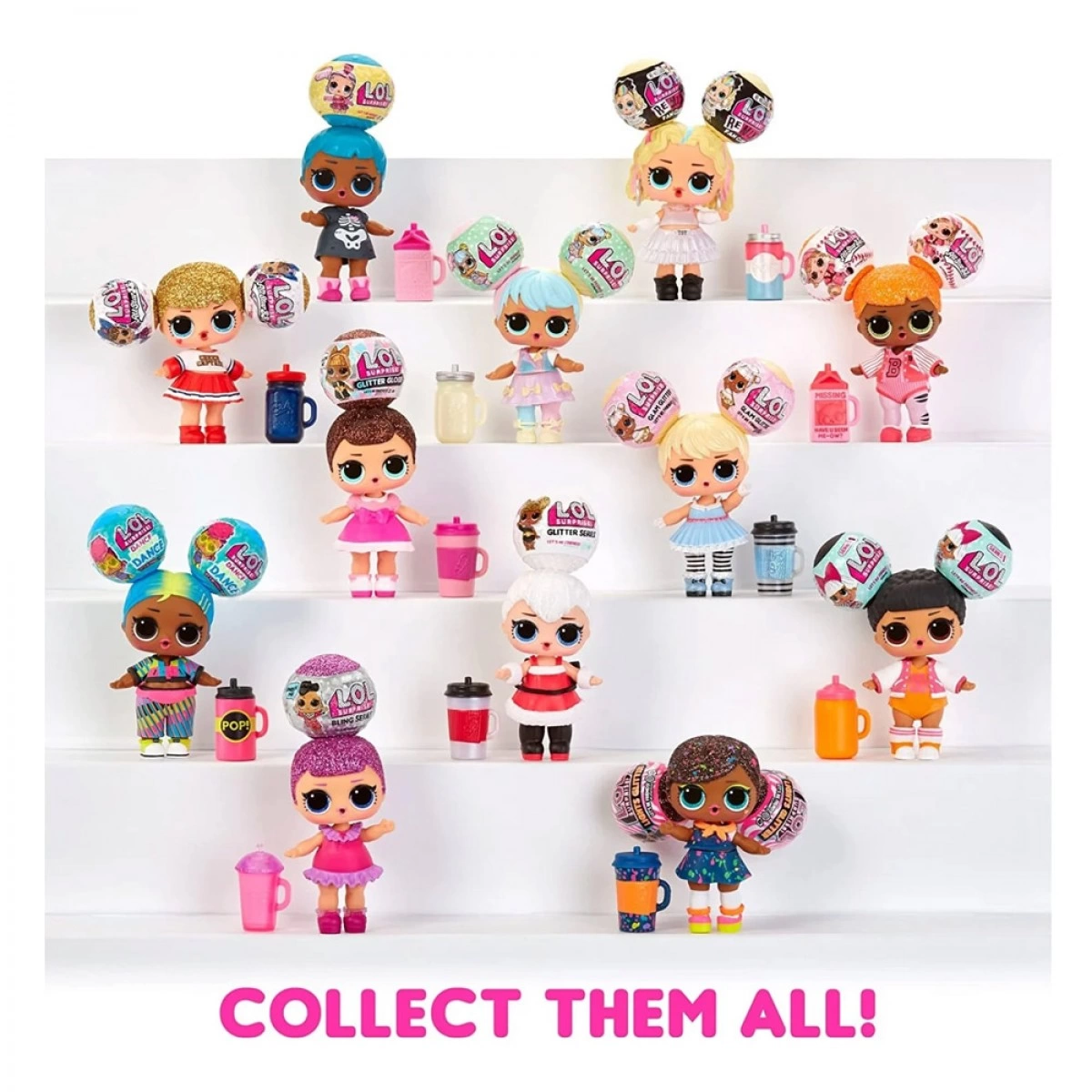 MGA ENTERTAINMENT L.O.L. SURPRISE SOOO MINI ΚΟΥΚΛΑ - DISPLAY (33 ΤΕΜΑΧΙΑ) 590187