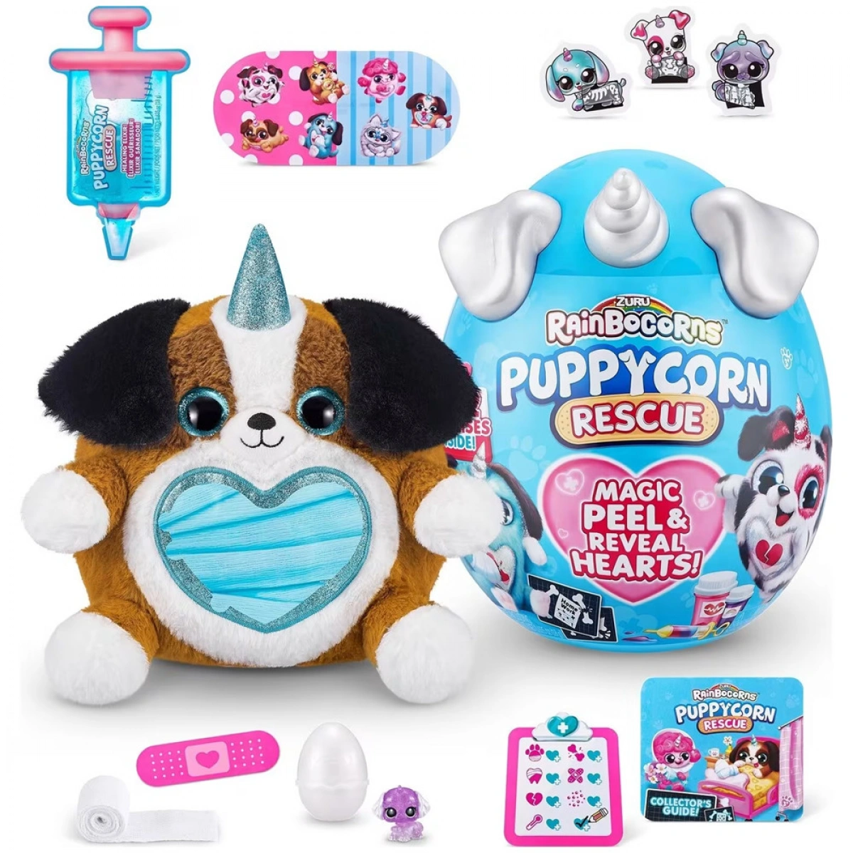 MGA ENTERTAINMENT ZURU ΑΥΓΟ RAINBOCORNS S5 PUPPYCORN ΔΙΑΣΩΣΗ 2 ΣΧΕΔΙΑ (MAGIC PEEL & REVEAL HEARTS) 9261