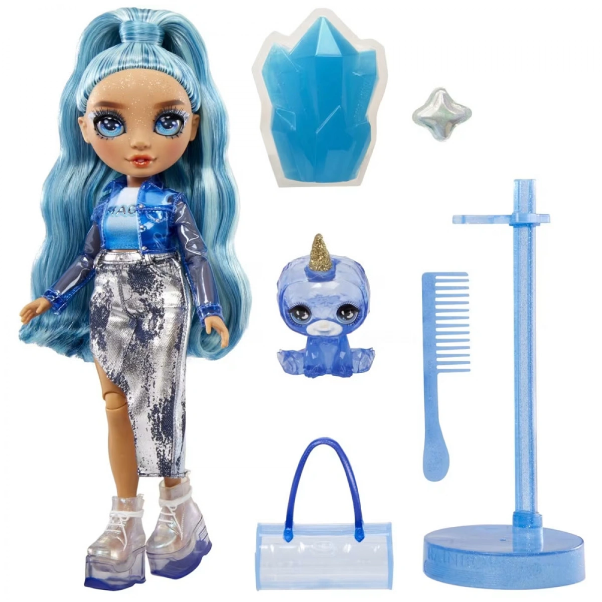 MGA ENTERTAINMENT RAINBOW HIGH ΚΟΥΚΛΑ & SLIME - SKYLER BRADSHAW (BLUE) 120216