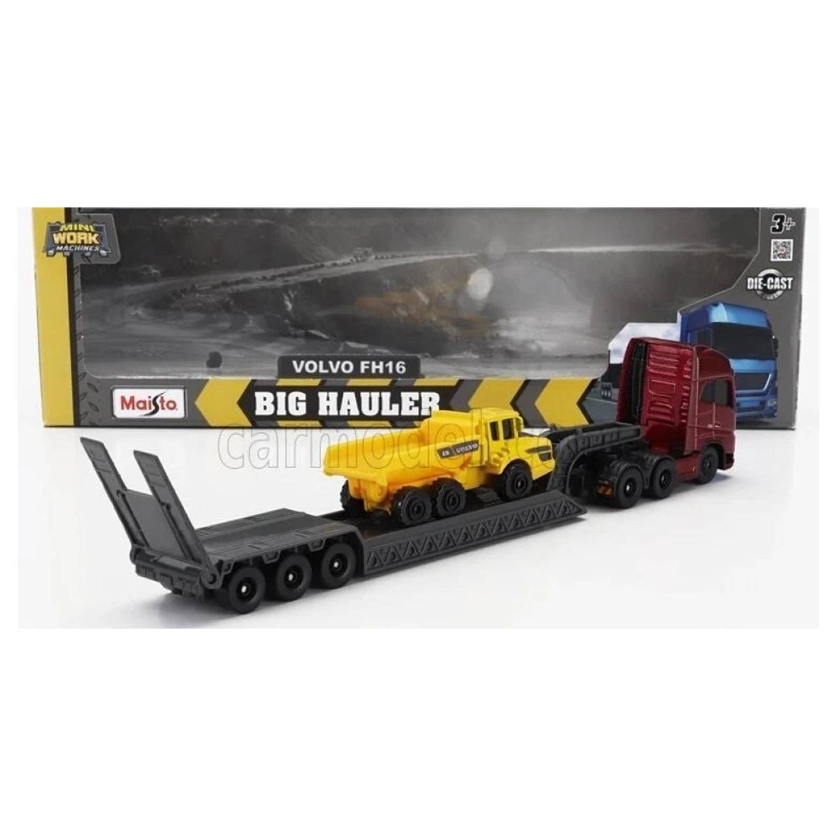 MAISTO MINI WORK MACHINES-BIG HAULER VOLVO FH16 (ΜΕ ΦΟΡΤΗΓΟ)  48/11681