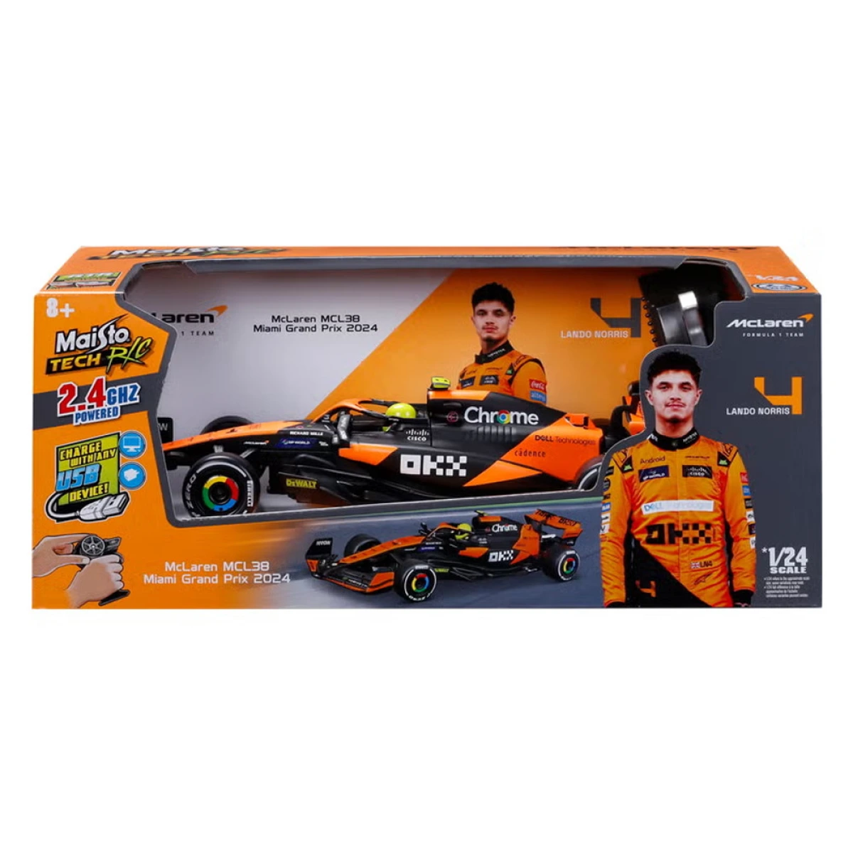 MAISTO 1:24 F1 - MCLAREN TEAM MCL38 RC 82359