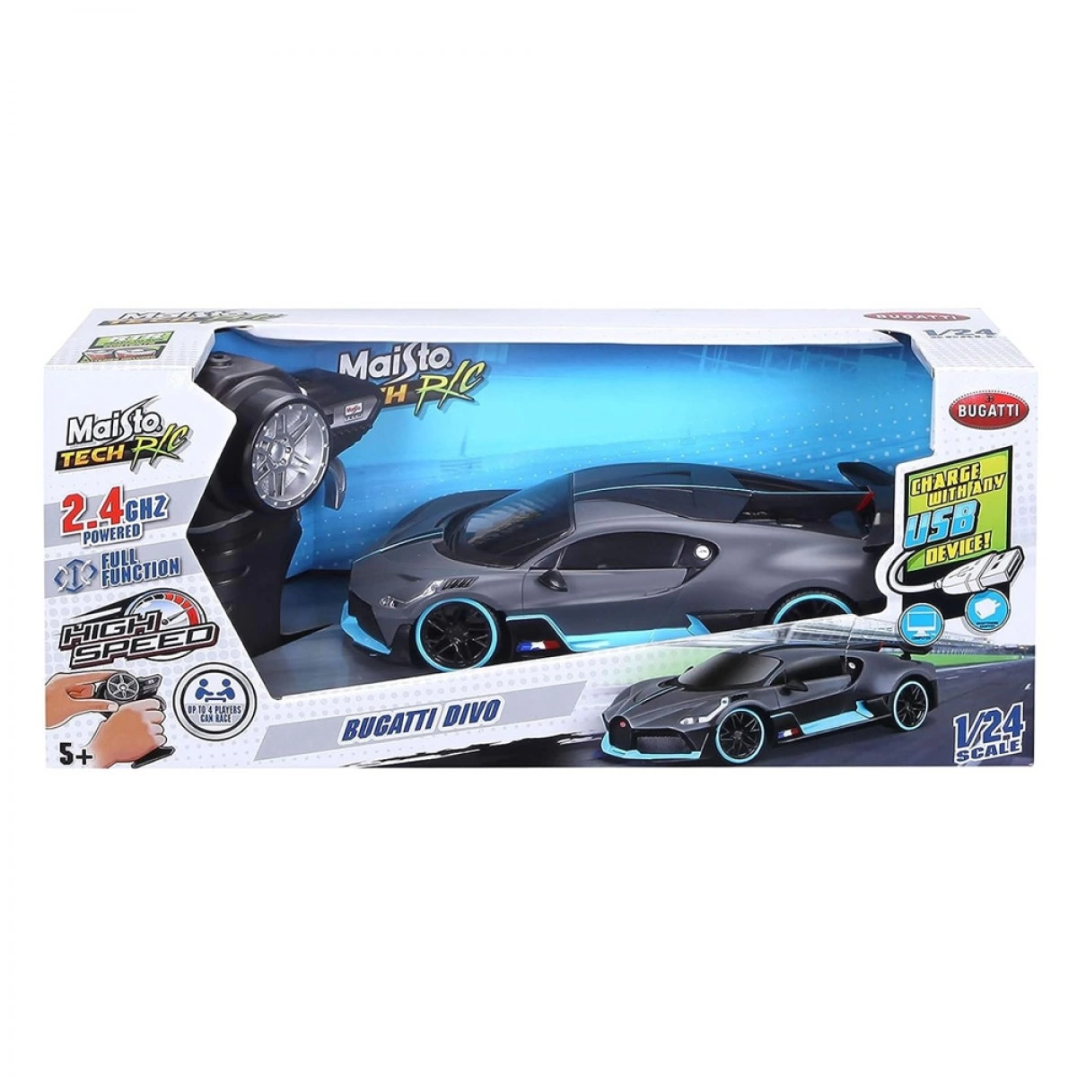MAISTO TECH PRE CARS 1:24 R/C BUGATTI DIVO 82333