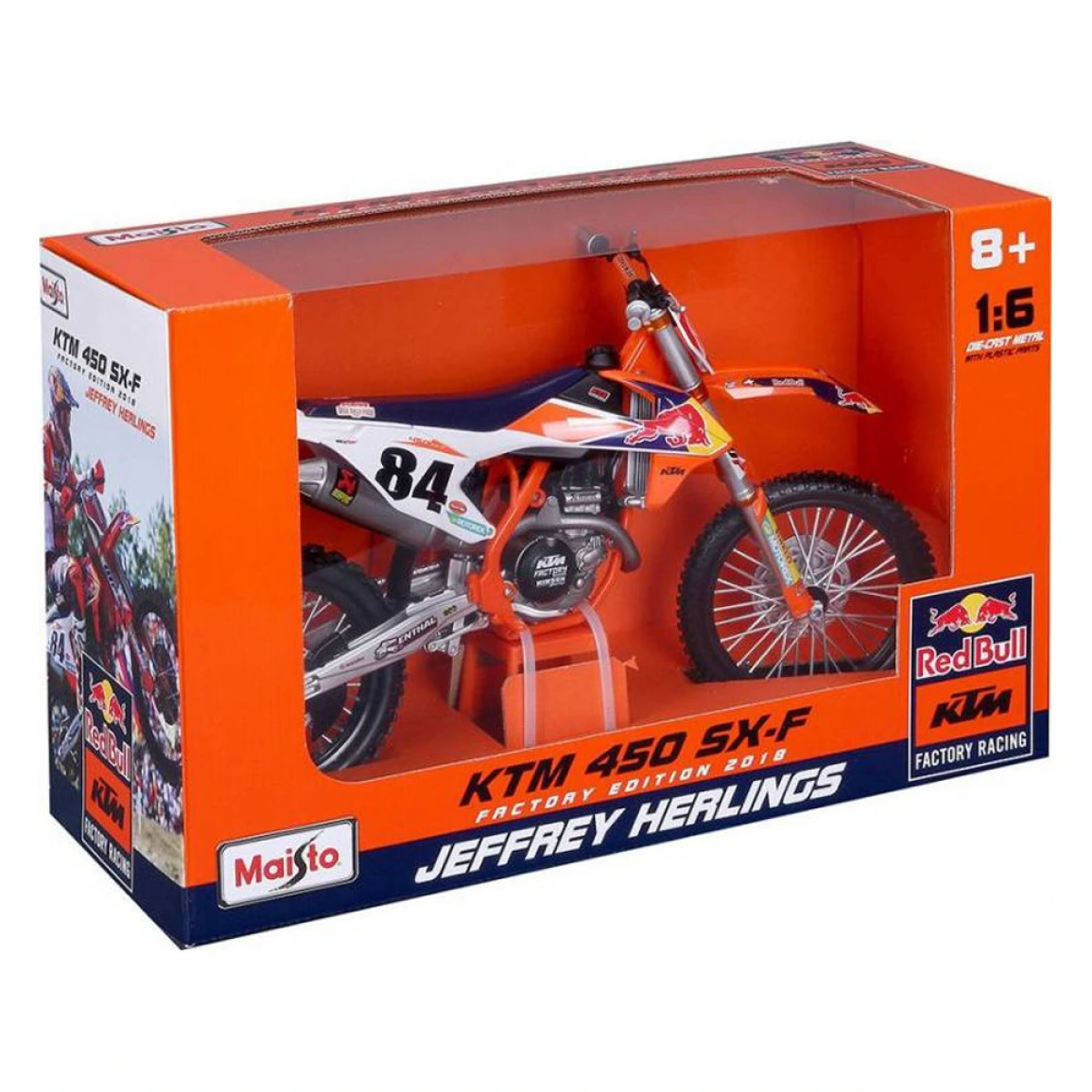 MAISTO 1/6 RED BULL KTM SUPERCROSS SX450 32228