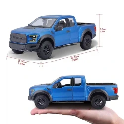 MAISTO 1:24 SE TRUCKS 2017 FORD F150 RAPTOR - BLUE 31266BU