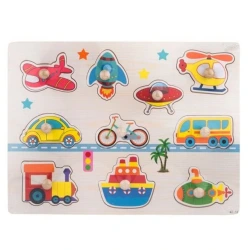 MARTIN TOYS ΞΥΛΙΝΟ ΠΑΖΛ ΜΕΤΑΦΟΡΙΚΑ ΜΕΣΑ ΜΕ ΧΕΡΟΥΛΙ RT-12