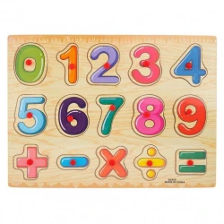 MARTIN TOYS ΞΥΛΙΝΟ ΠΑΖΛ ΑΡΙΘΜΟΙ-ΠΡΑΞΕΙΣ ΜΕ ΧΕΡΟΥΛΙΑ ZQ-409