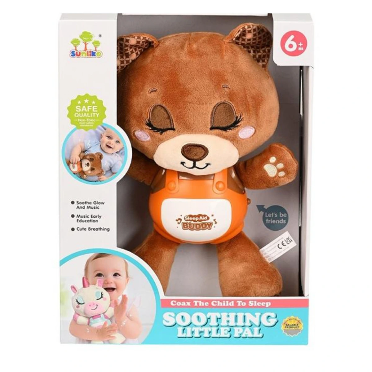 MARTIN TOYS BEBE ΛΟΥΤΡΙΝΟ ΑΡΚΟΥΔΑΚΙ ΜΕ ΦΩΤΑ ΚΑΙ ΜΟΥΣΙΚΗ SL88054