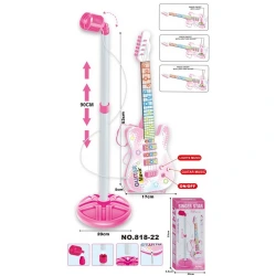 MARTIN TOYS ΚΙΘΑΡΑ ΜΕ ΦΩΤΑ, ΗΧΟΥΣ & ΜΙΚΡΟΦΩΝΟ 818-22