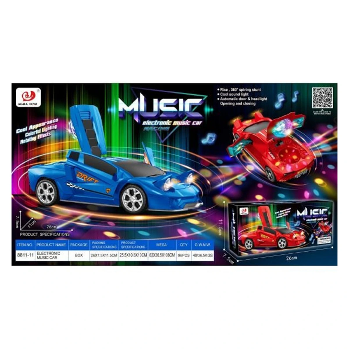MARTIN TOYS LOTUS CAR ΜΕ ΦΩΤΑ ΚΑΙ ΗΧΟΥΣ 8811-11