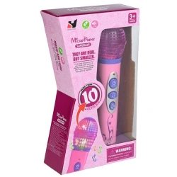 MARTIN TOYS ΜΙΚΡΟΦΩΝΟ ΜΕ ΦΩΤΑ ΚΑΙ ΜΟΥΣΙΚΗ ΜΕ 10 ΦΩΝΕΣ (ΡΟΖ) YH080