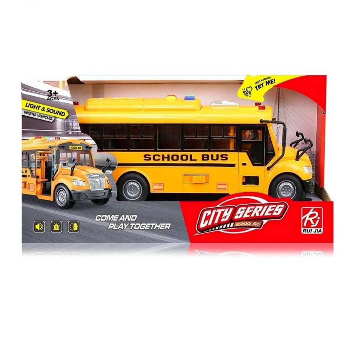 MARTIN TOYS FREEXION SCHOOL BUS WITH LIGHTS AND SOUNDS 27CM RJ5506