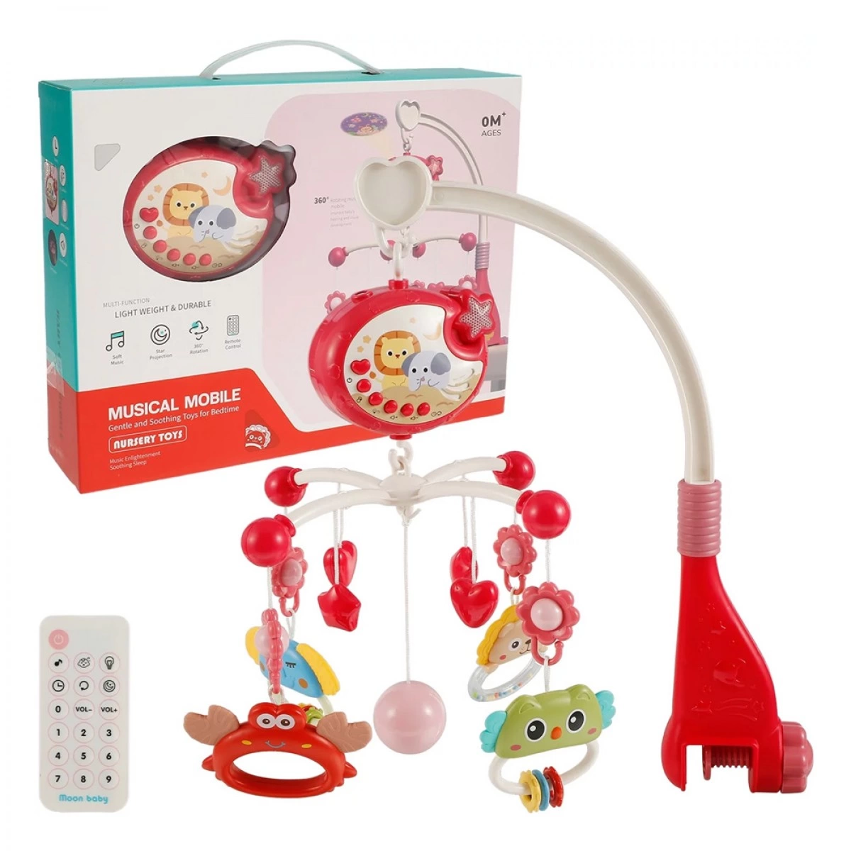 MARTIN TOYS ΜΟΥΣΙΚΟ ΠΕΡΙΣΤΡΕΦΟΜΕΝΟ ΡΟΖ LZ5286