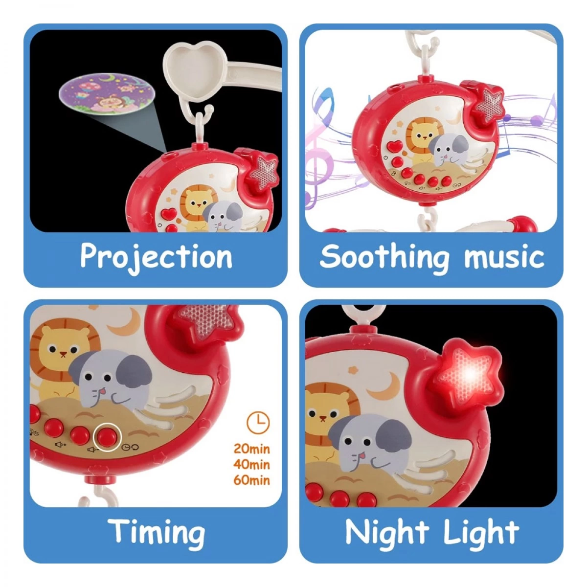MARTIN TOYS ΜΟΥΣΙΚΟ ΠΕΡΙΣΤΡΕΦΟΜΕΝΟ ΡΟΖ LZ5286