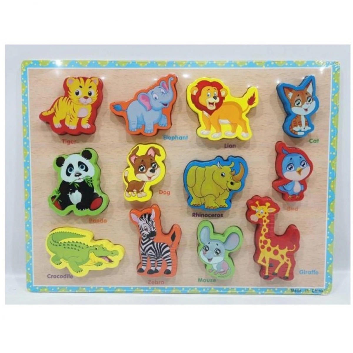 MARTIN TOYS ΞΥΛΙΝΟ PUZZLE ΑΓΡΙΑ ΖΩΑ 555-18