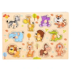 MARTIN TOYS ΞΥΛΙΝΟ ΠΑΖΛ ΖΩΑ ΤΗΣ ΖΟΥΓΚΛΑΣ ΜΕ ΠΙΑΣΤΡΕΣ 3014