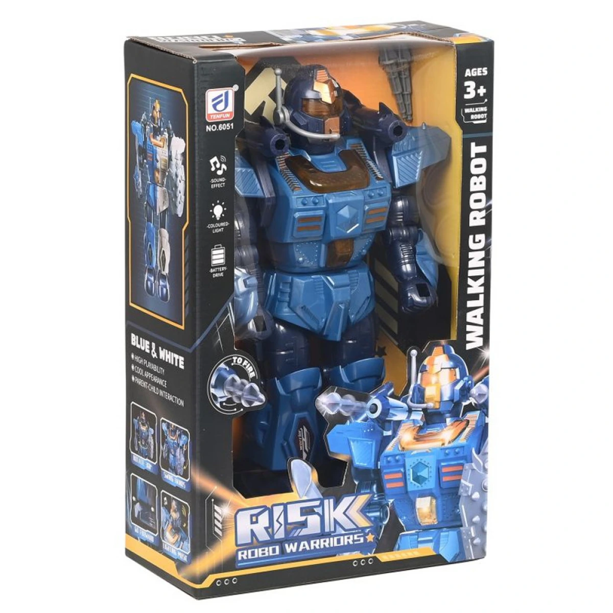 MARTIN TOYS ROBOT  ΜΕ ΦΩΤΑ-ΗΧΟΥΣ ΚΙΝΗΣΗ B/O 6051