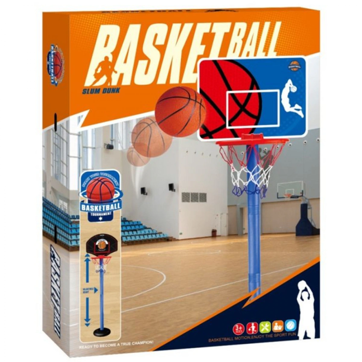 MARTIN TOYS ΜΠΑΣΚΕΤΑ ΜΕ ΜΠΑΛΑ ΚΑΙ ΤΡΟΜΠΑ JH-61A