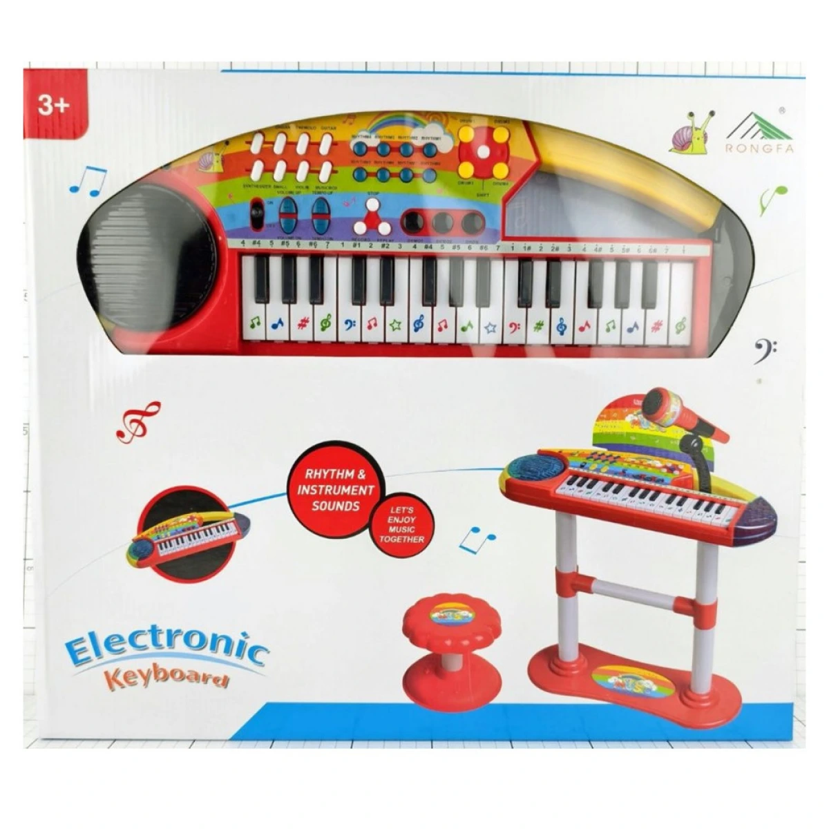 MARTIN TOYS ΑΡΜΟΝΙΟ ΜΕ ΦΩΤΑ, ΜΟΥΣΙΚΗ, ΣΚΑΜΠΟ & ΜΙΚΡΟΦΩΝΟ  22057