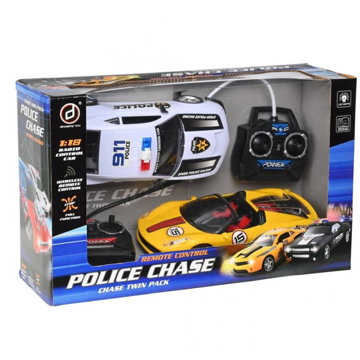 MARTIN TOYS R/C CAR 2 ΤΕΜ RECHARGEABLE ΜΕ ΦΩΤΑ ΚΑΙ ΗΧΟΥΣ ΚΑΙ USB DH-8088-3