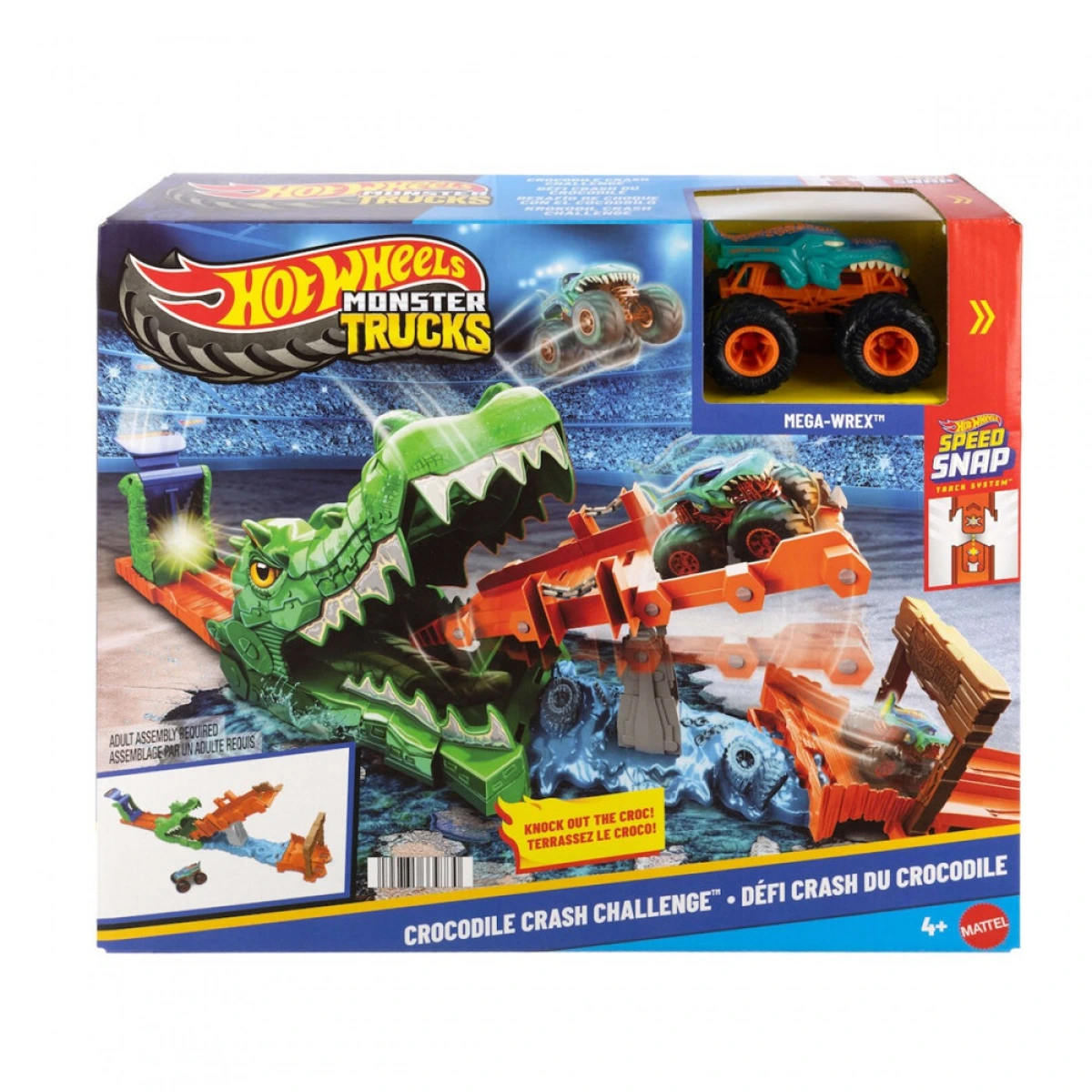 MATTEL MONSTER TRUCK ΠΙΣΤΑ ΕΞΟΝΤΩΣΗ ΚΡΟΚΟΔΕΙΛΟΥ JJN45