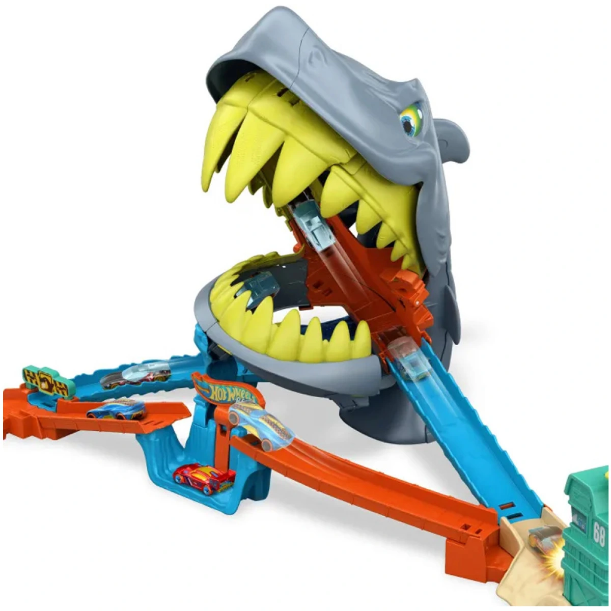 MATTEL ΛΑΜΠΑΔΑ HOT WHEELS CITY SHARK CHOMP BEACH JHL96