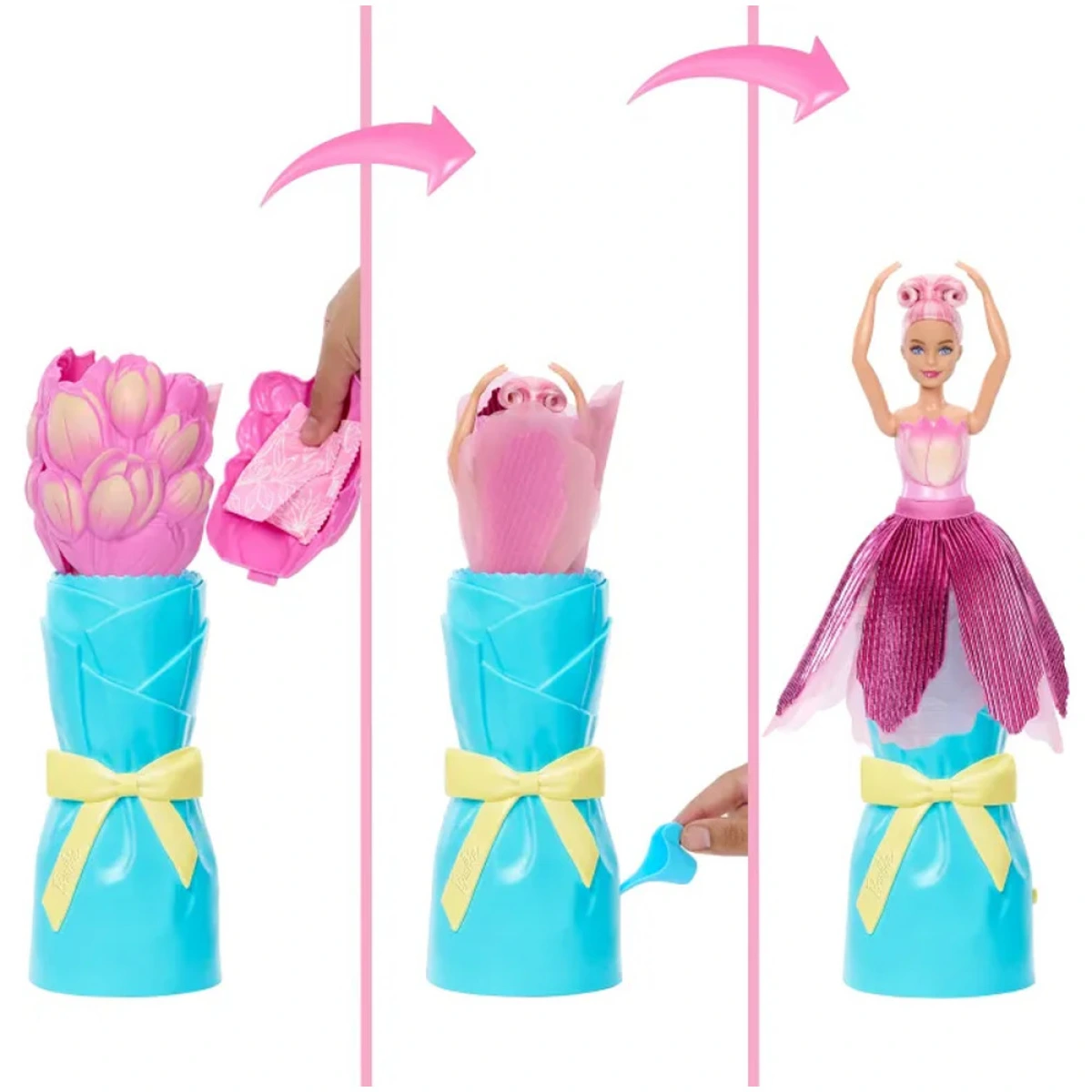 MATTEL ΛΑΜΠΑΔΑ BARBIE PETAL POP - ΡΟΖ ΤΟΥΛΙΠΑ JMF57