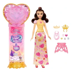 MATTEL DISNEY PRINCESS JEWEL REVEAL ΚΟΥΚΛΑ ΠΕΝΤΑΜΟΡΦΗ ΜΕ ΚΟΣΜΗΜΑΤΟΘΗΚΗ JHL51