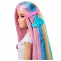 MATTEL BARBIE ΠΟΛΥΧΡΩΜΑ ΜΑΛΛΙΑ ΜΕ ΓΚΛΙΤΕΡ JJP07