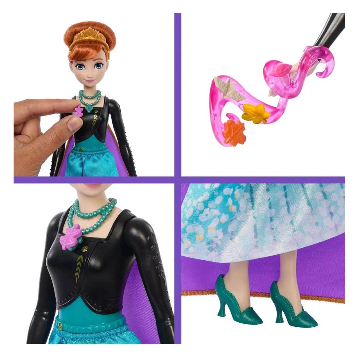 MATTEL FROZEN ΚΟΥΚΛΑ ΑΝΝΑ ΜΕ ΚΟΣΜΗΜΑΤΟΘΗΚΗ JJY37