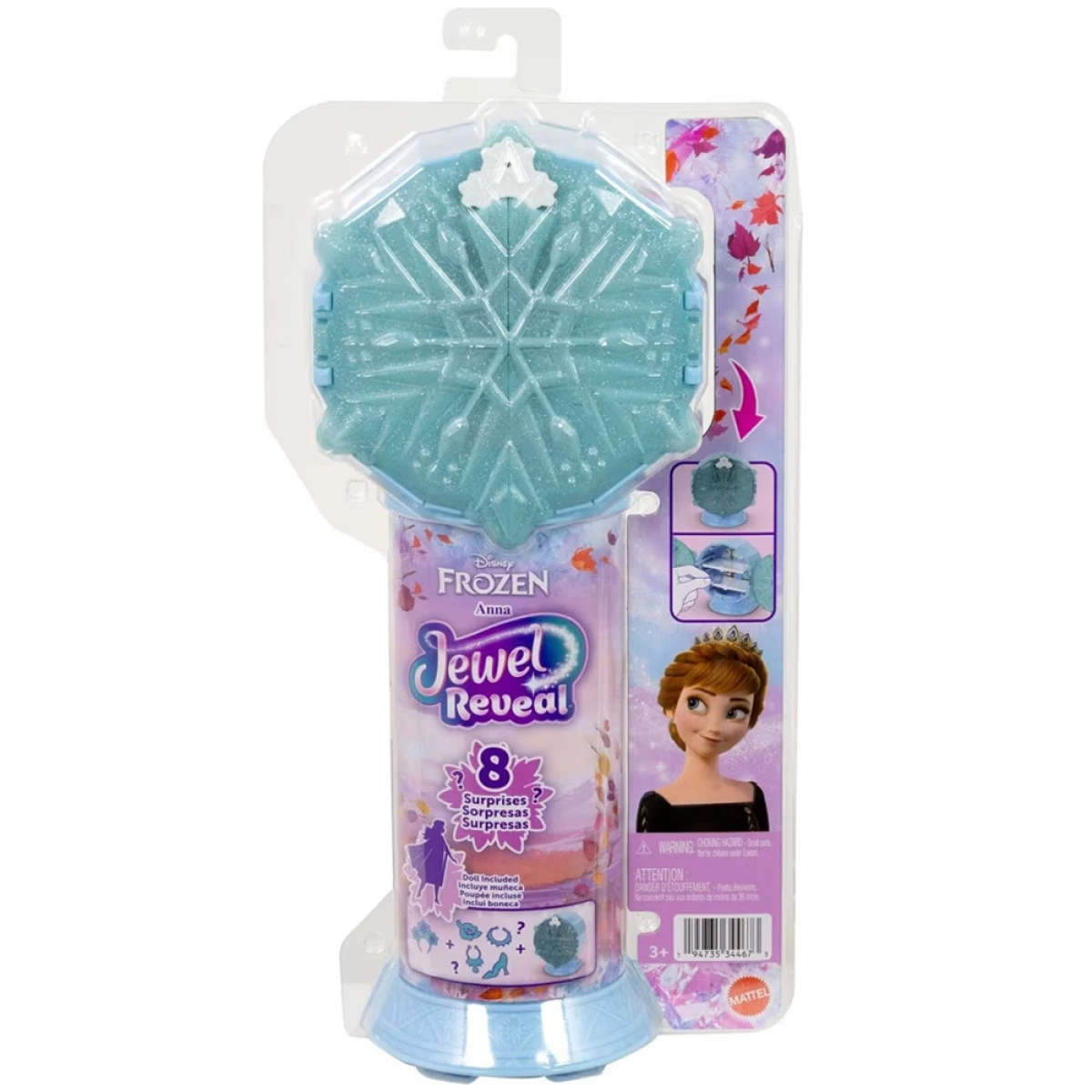 MATTEL FROZEN ΚΟΥΚΛΑ ΑΝΝΑ ΜΕ ΚΟΣΜΗΜΑΤΟΘΗΚΗ JJY37