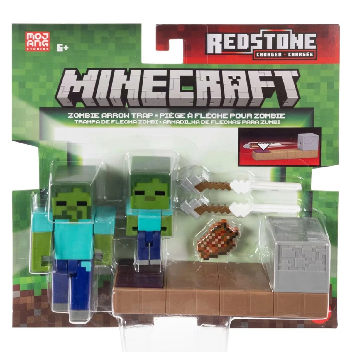 MATTEL MINECRAFT ZOMBIE ARROW TRAP ΦΙΓΟΥΡΑ ΚΑΙ ΑΞΕΣΟΥΑΡ JKK00