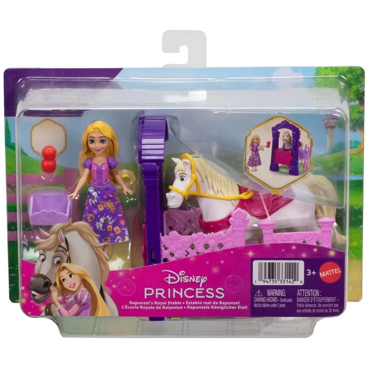 MATTEL RAPOUNZEL'S ROYAL STABLE JHH06/JHH07