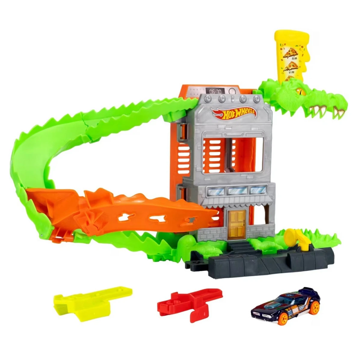 MATTEL HW ΠΙΣΤΕΣ CITY ΜΕ ΘΗΡΙΑ CROC PIZZA ATTACK HDR29 /JHL93