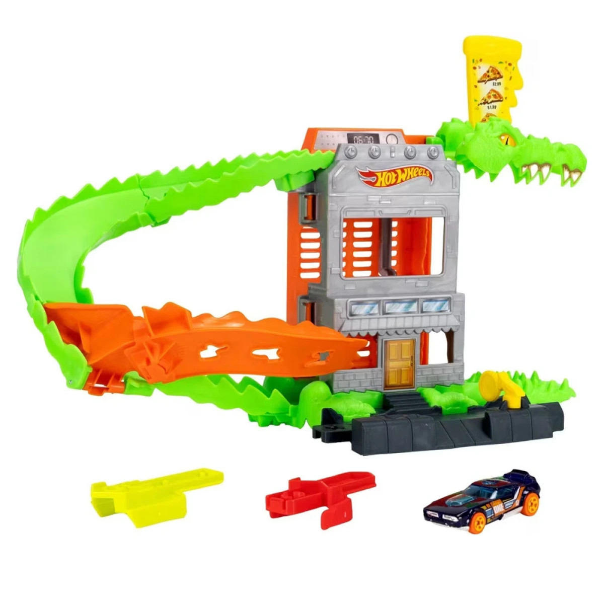 MATTEL HW ΠΙΣΤΕΣ CITY ΜΕ ΘΗΡΙΑ CROC PIZZA ATTACK HDR29 /JHL93