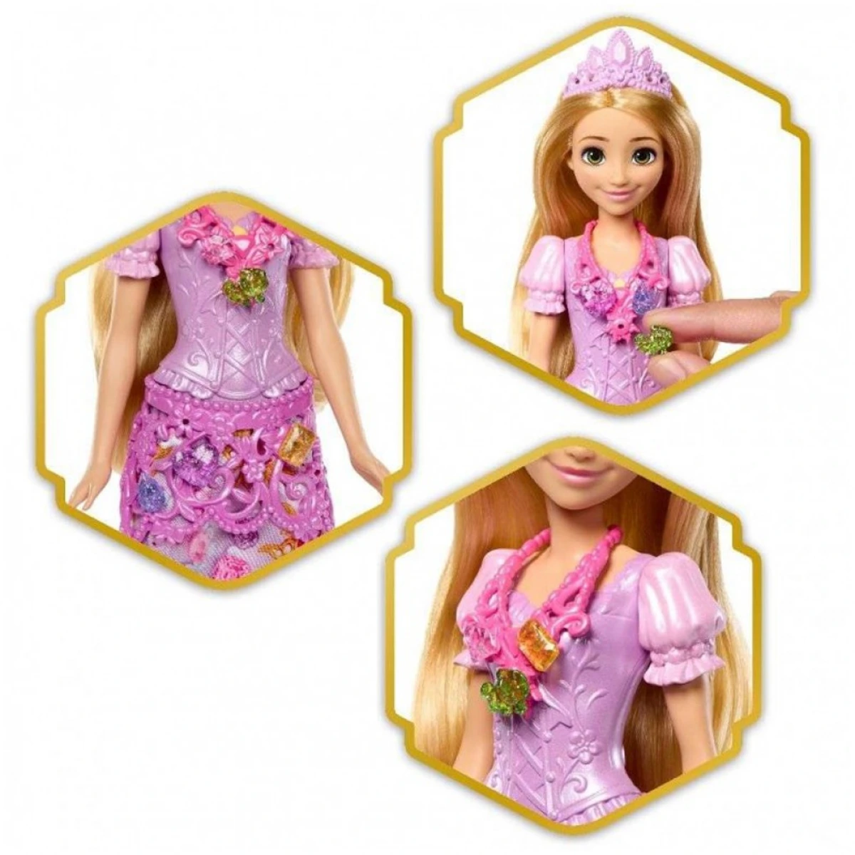 MATTEL DISNEY PRINCESS-ΡΑΠΟΥΝΖΕΛ ΜΕ ΚΟΣΜΗΜΑΤΟΘΗΚΗ JLK28
