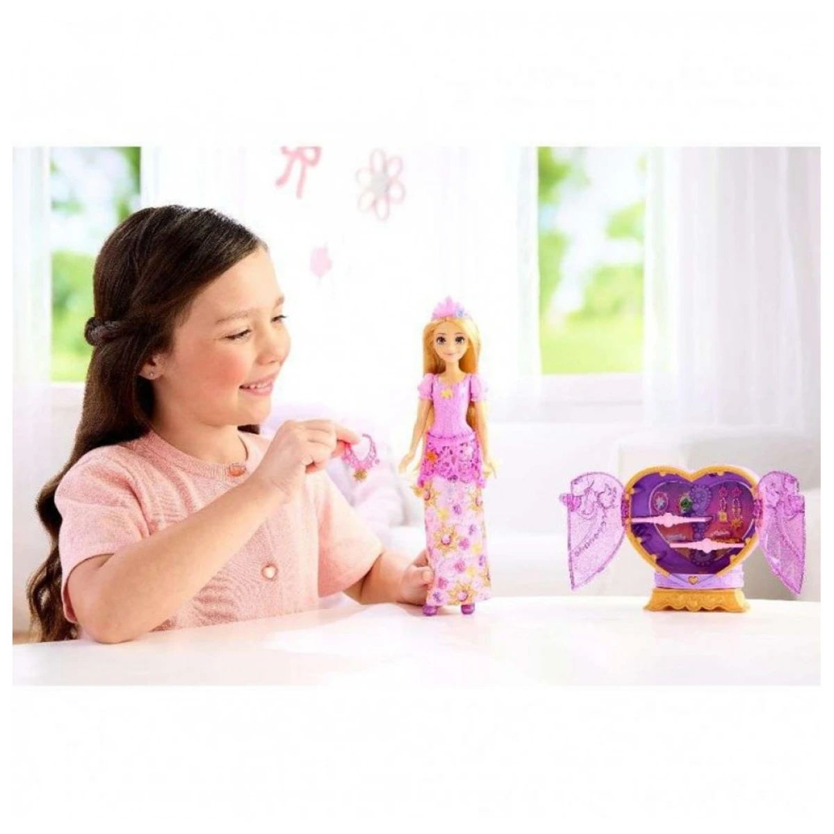 MATTEL DISNEY PRINCESS-ΡΑΠΟΥΝΖΕΛ ΜΕ ΚΟΣΜΗΜΑΤΟΘΗΚΗ JLK28
