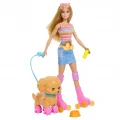 MATTEL BARBIE ROLLER SKATES ΜΕ ΣΚΥΛΑΚΙ JMJ44