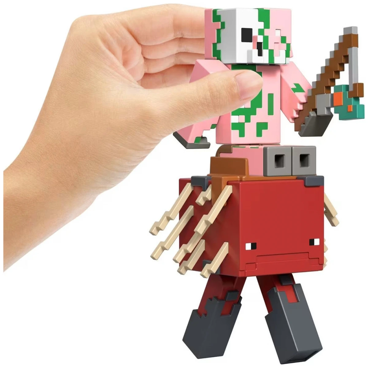 MATTEL MINECRAFT ΦΙΓΟΥΡΑ ΔΡΑΣΗΣ - ZOMBIFIED PIGLIN & MINECRAFT STRIDER GTT53/JCN56