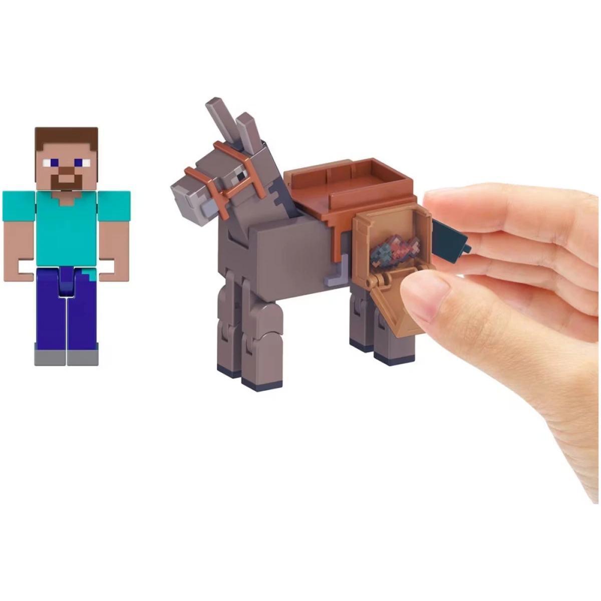 MATTEL MINECRAFT ΦΙΓΟΥΡΑ ΔΡΑΣΗΣ - STEVE & DONKEY GTT53/JCN54