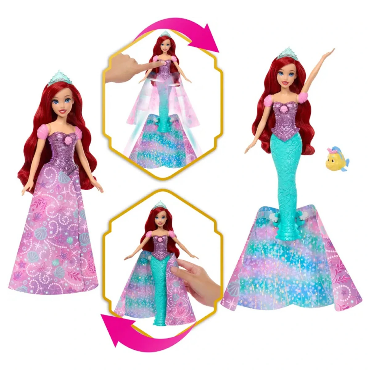 MATTEL ΑΡΙΕΛ ΠΟΥ ΜΕΤΑΜΟΡΦΩΝΕΤΑΙ JLK19