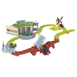 MATTEL ΤΟΜΑΣ-ΠΙΣΤΑ EXPLORING TIDMOUTH SHEDS TRAIN SET JLL36