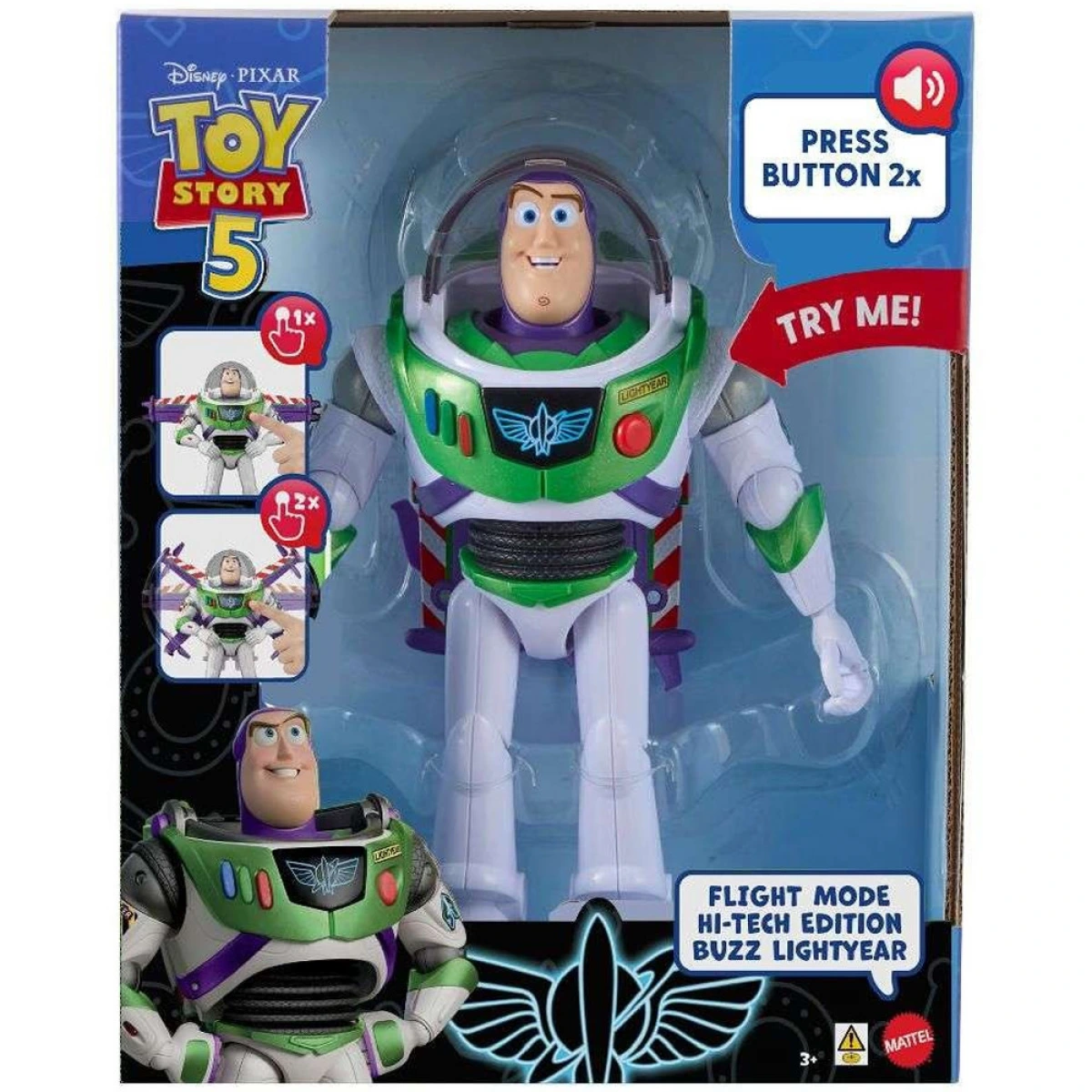 MATTEL DISNEY PIXAR TOY STORY 5 ΦΙΓΟΥΡΑ ΔΡΑΣΗΣ 30ΕΚ. BUZZ LIGHTYEAR ΜΕ ΚΙΝΗΣΗ & ΗΧΟΥΣ JKL97