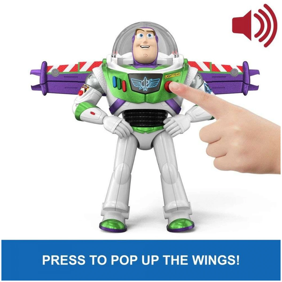 MATTEL DISNEY PIXAR TOY STORY 5 ΦΙΓΟΥΡΑ ΔΡΑΣΗΣ 30ΕΚ. BUZZ LIGHTYEAR ΜΕ ΚΙΝΗΣΗ & ΗΧΟΥΣ JKL97