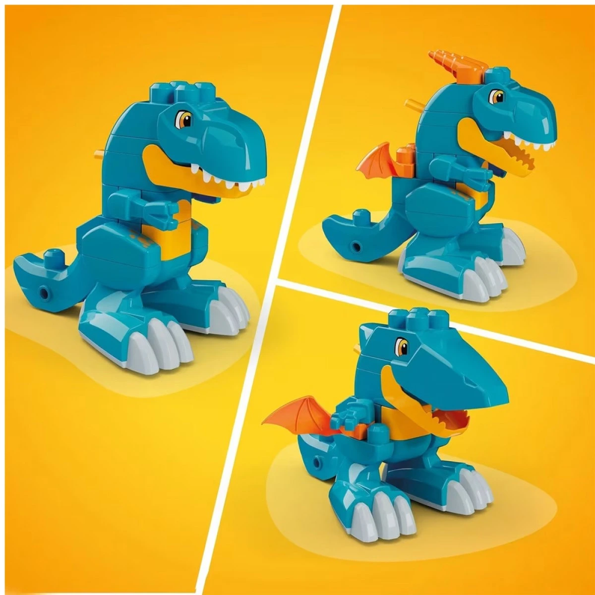 FISHER PRICE MEGA BLOCKS BUILD & CHOMP ΔΕΙΝΟΣΑΥΡΟΣ ΣΕΤ ΚΑΤΑΣΚΕΥΗΣ 3 ΣΕ 1 25ΤΕΜ JMK85
