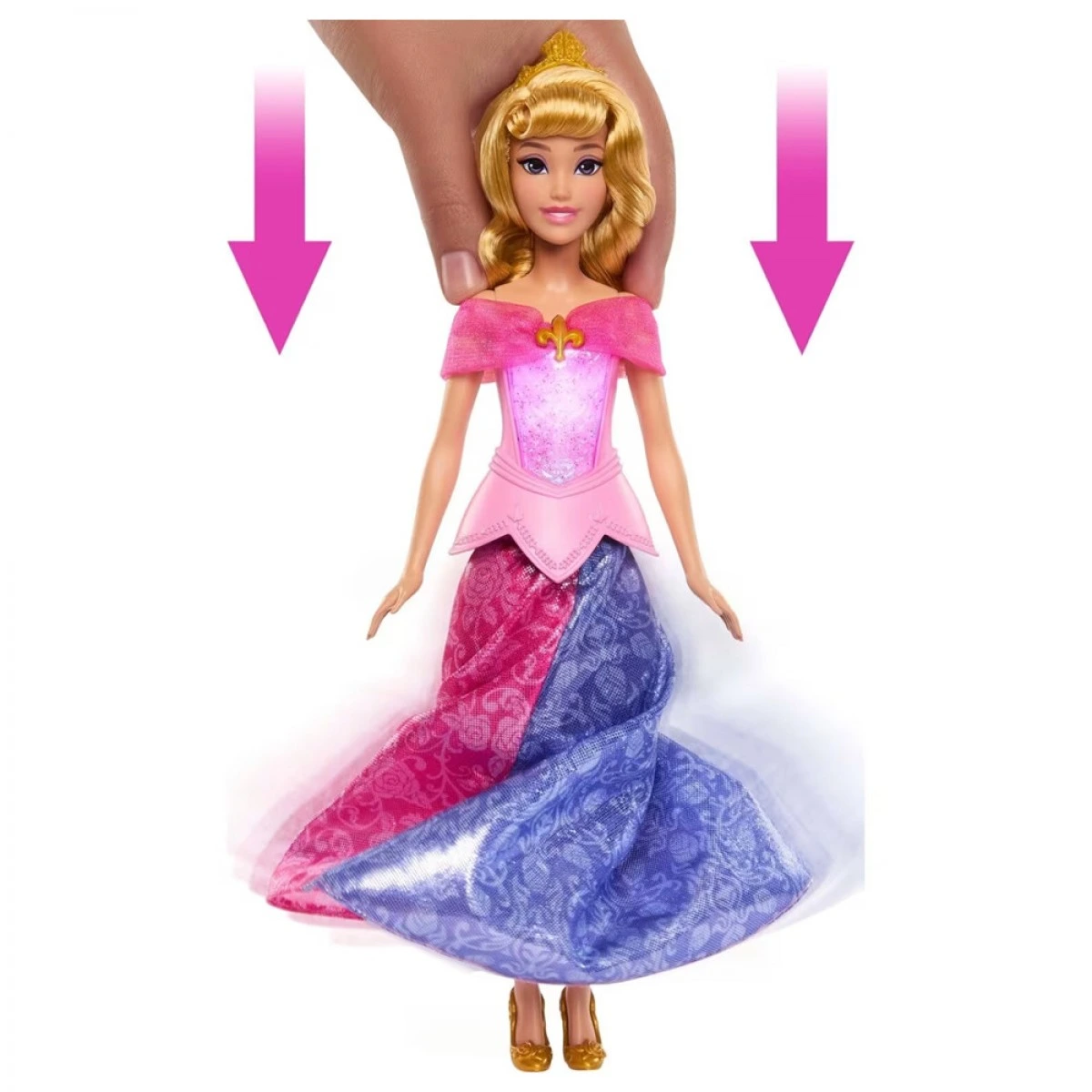MATTEL DISNEY PRINCESS ΩΡΑΙΑ ΚΟΙΜΩΜΕΝΗ ΜΕΤΑΜΟΡΦΩΝΕΤΑΙ JLK24