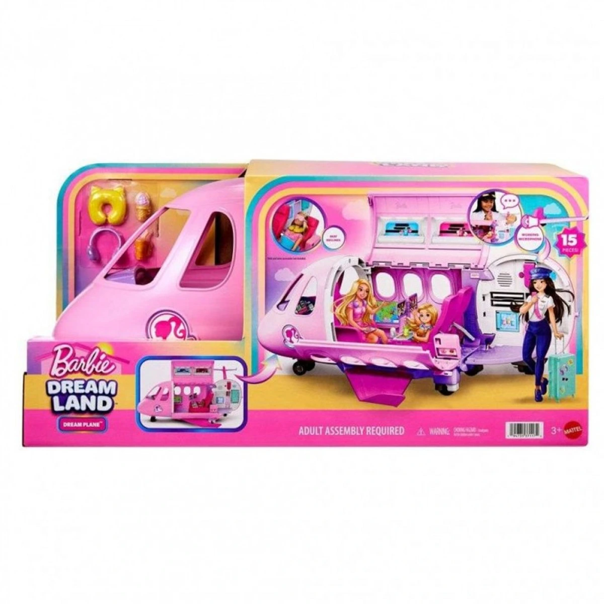 MATTEL BARBIE AIRPLANE JLW92