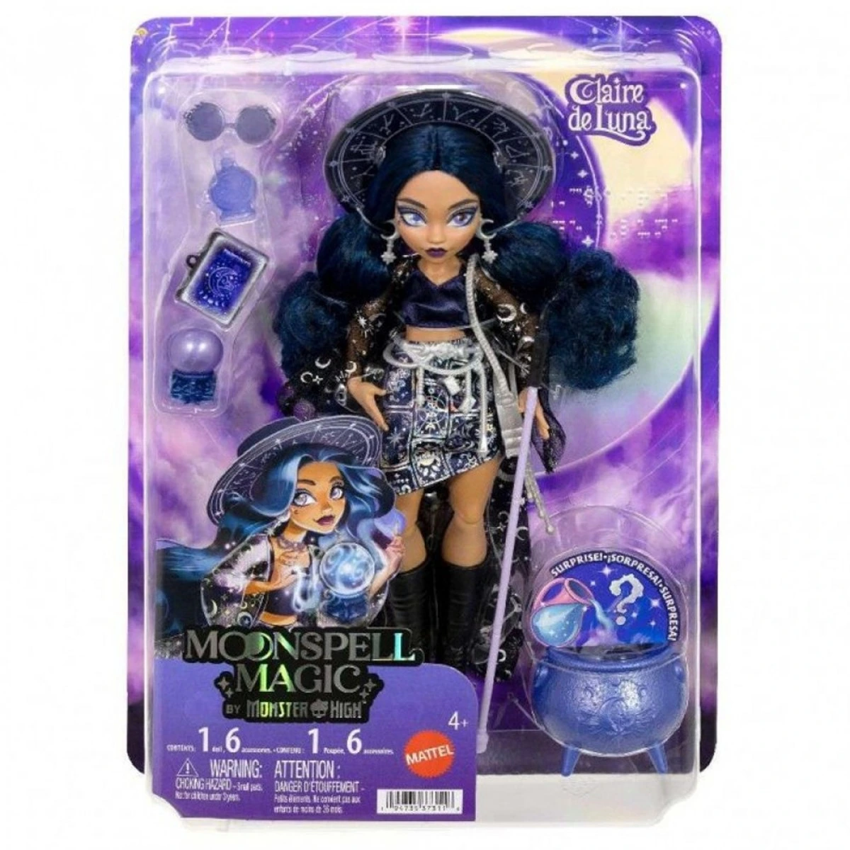 MATTEL MONSTER HIGH MOONSPELL MAGIC CLAIRE DE LUNA JMB89