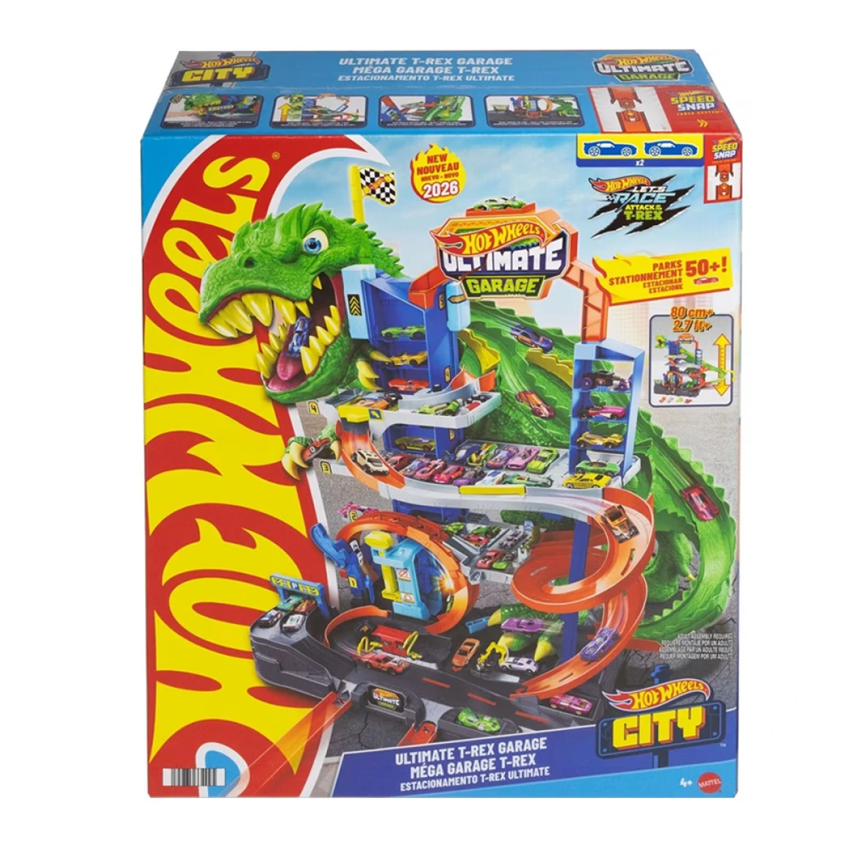 MATTEL HOT WHEELS CITY ΑΠΟΛΥΤΟ ΓΚΑΡΑΖ Τ-REX JHL98