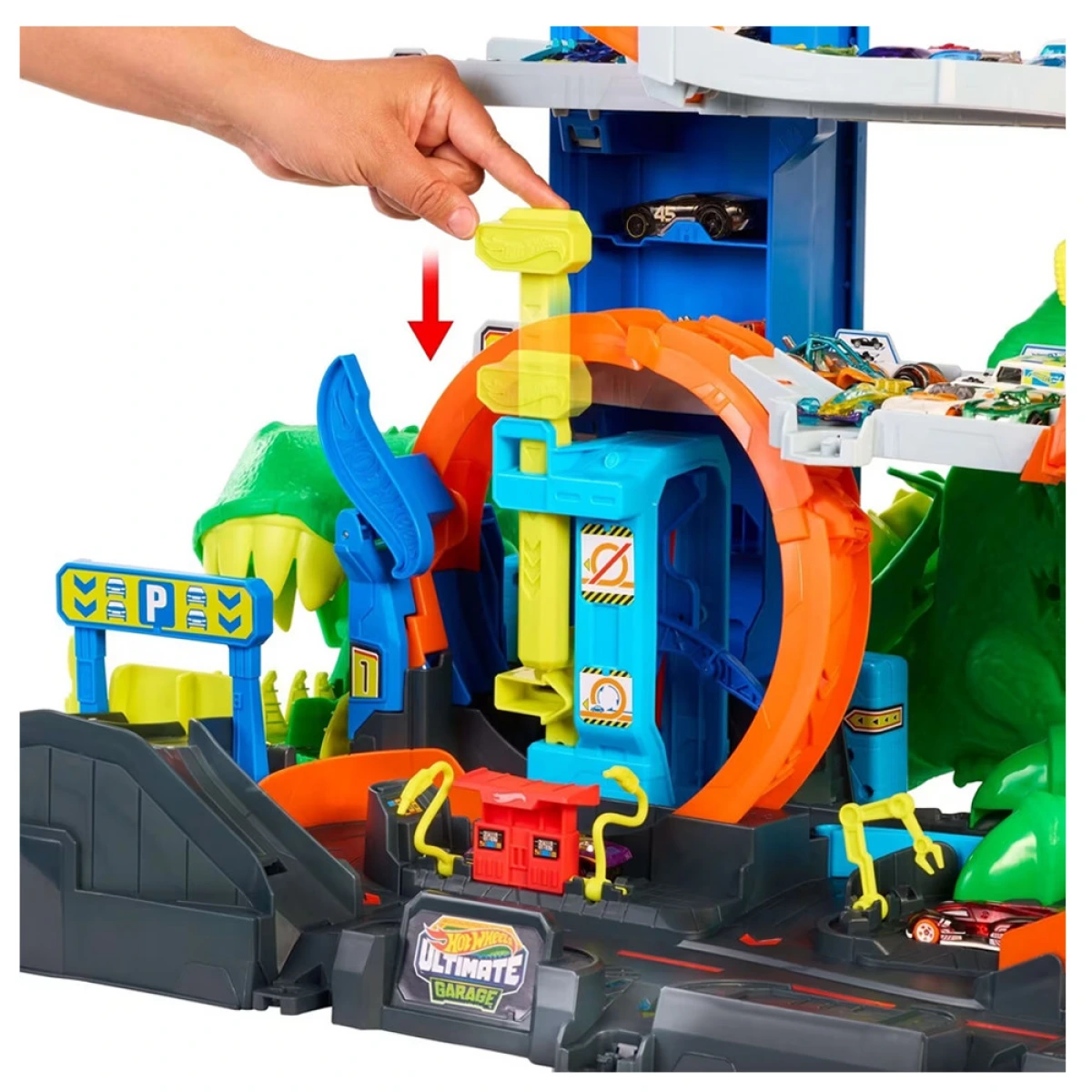 MATTEL HOT WHEELS CITY ΑΠΟΛΥΤΟ ΓΚΑΡΑΖ Τ-REX JHL98